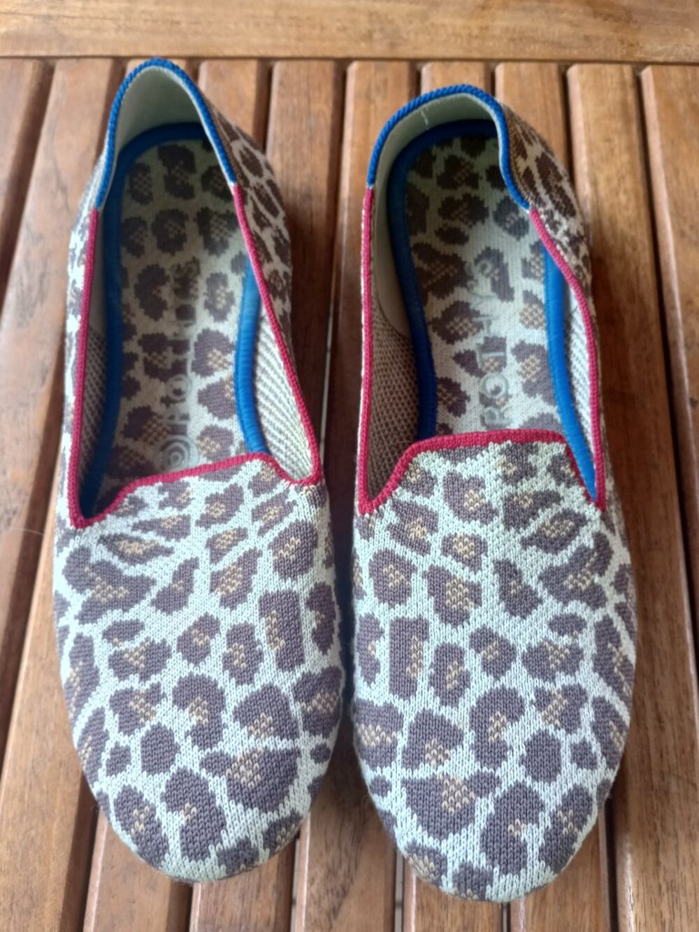 Rothy's leopard print loafers